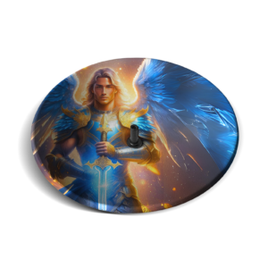 Incensário Vidro 9 cm Arcanjo Miguel