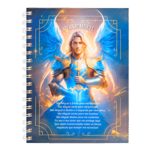Caderno 16 x 22 cm Arcanjo Miguel
