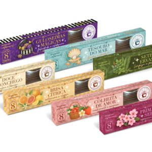 Pack 07 Incensos Aromáticos Cura Herbal (01 de cada)