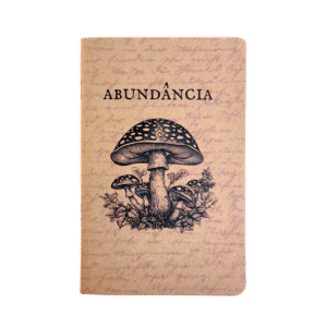 Caderneta Passaporte 9 x 14 cm Abundância Cogumelo